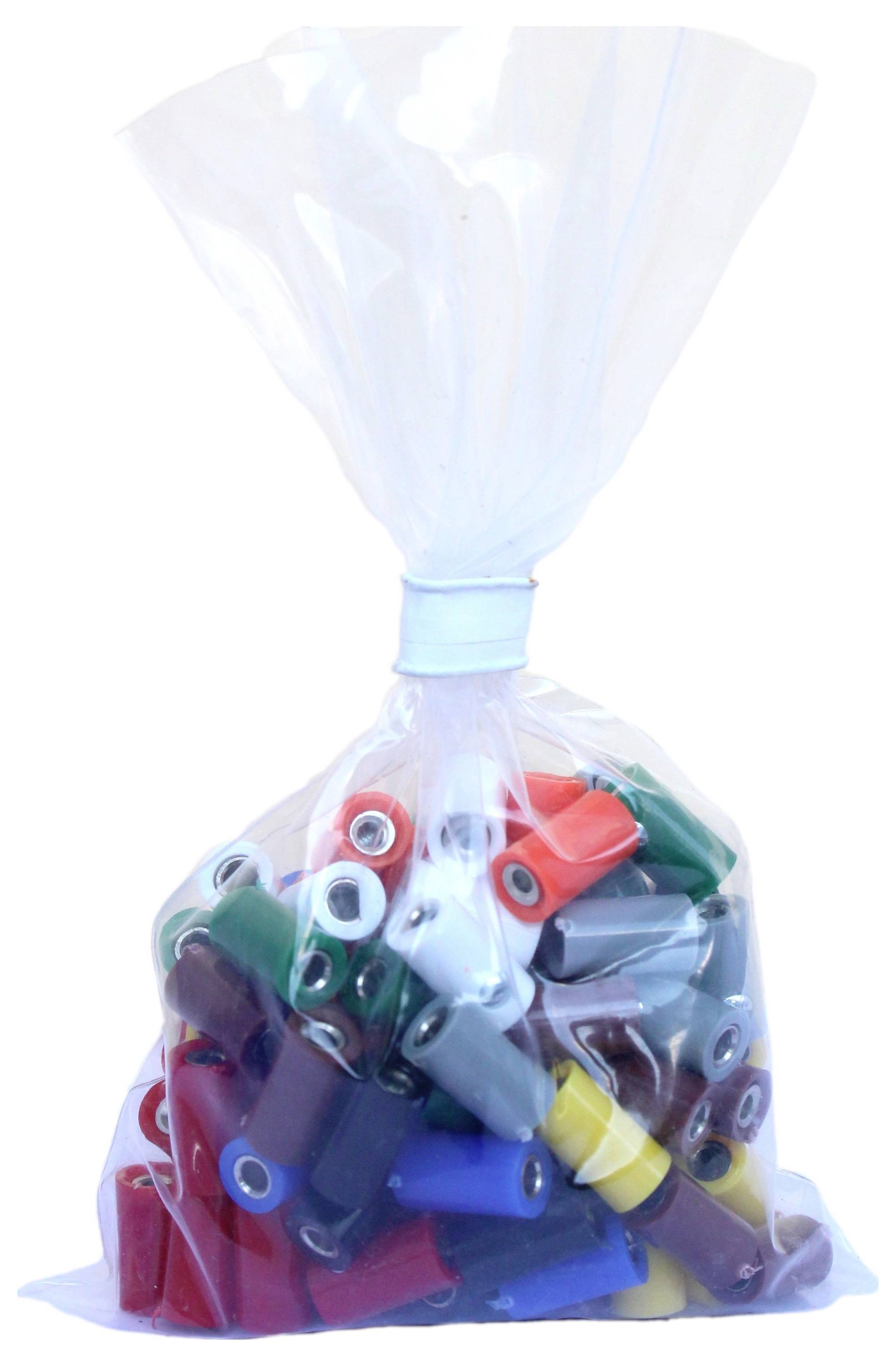 Modellbahn Stecker 2.6mm 100 St. Blau, Gelb, Grau, Grün, Braun, Rot, Orange, Weiß, Schwarz