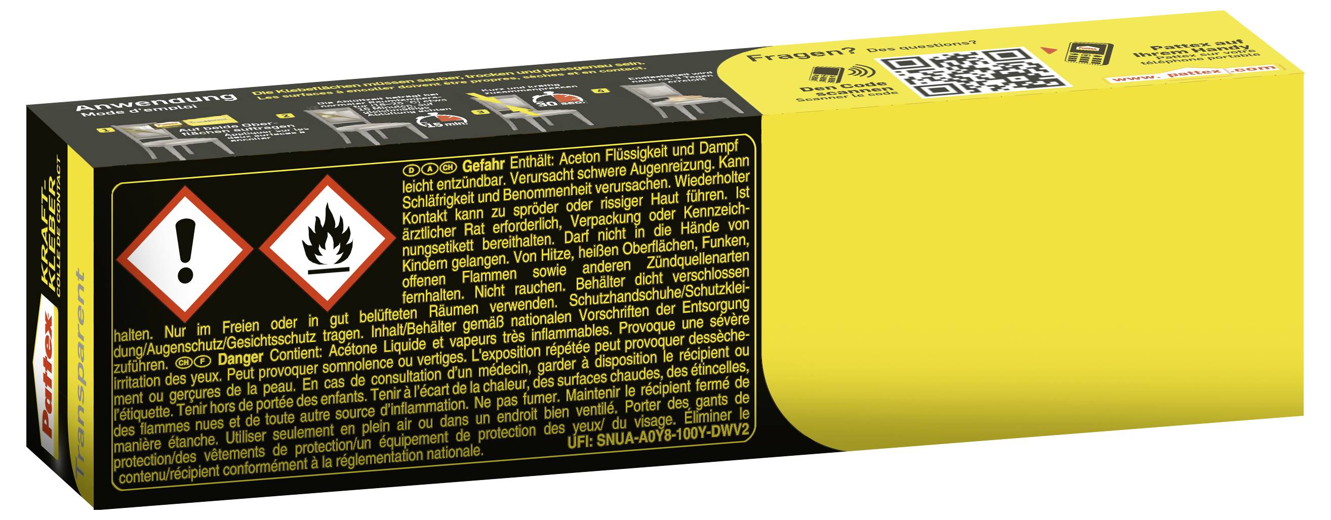 Pattex Transparent Kontaktkleber PXT2C 125g