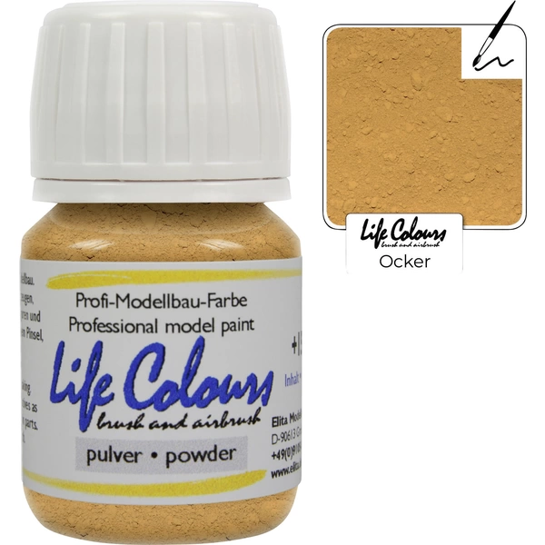 Elita LC030217 Modellbahn-Pulverfarbe Ocker 30 ml Elita LC030217 Modellbahn-Pulverfarbe Ocker 30 ml