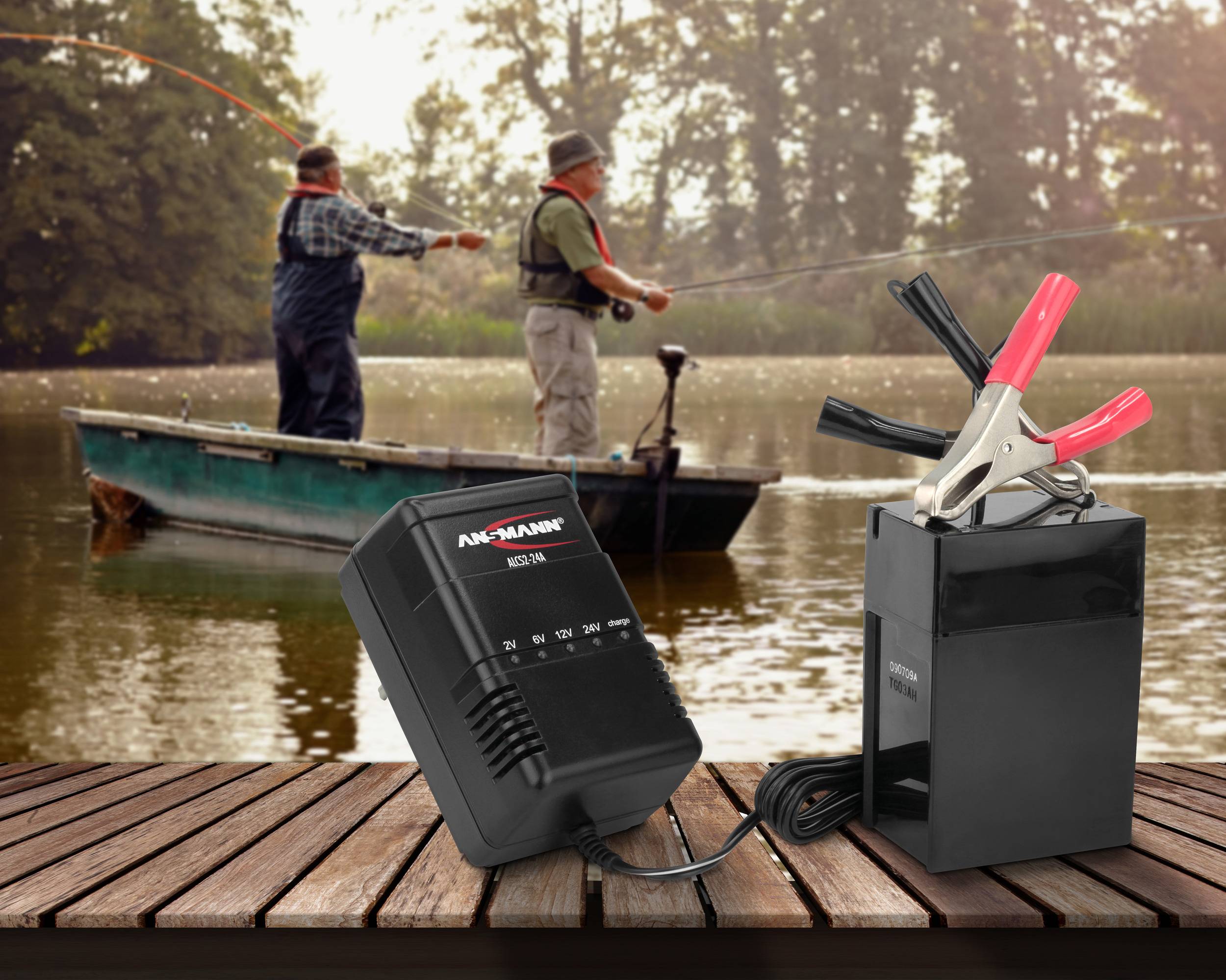 Ansmann Bleiakku-Ladegerät ALCS 2-24 A 2 V, 6 V, 12 V, 24 V Ladestrom (max.) 0.9 A