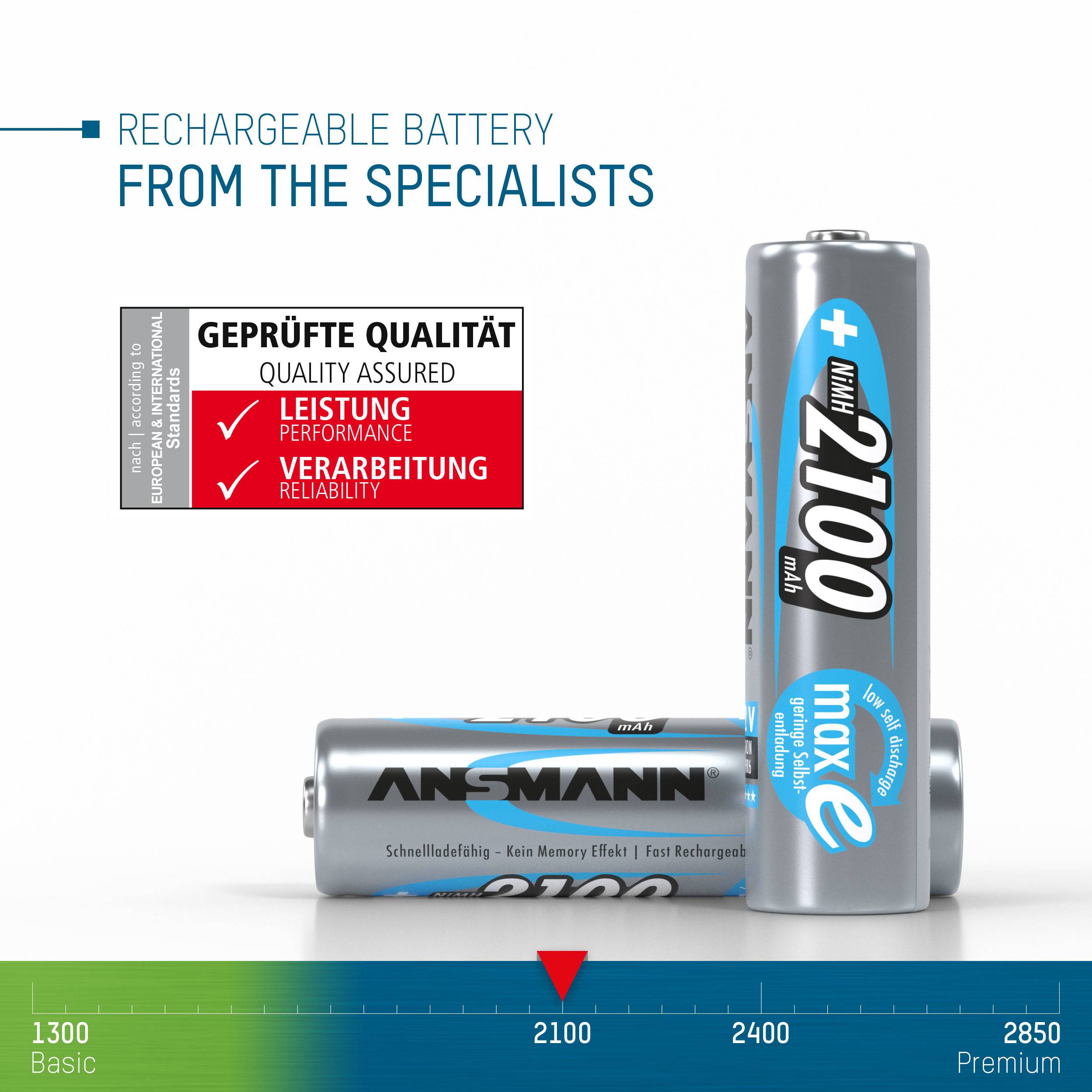 Ansmann maxE HR06 Mignon (AA)-Akku NiMH 2100 mAh 1.2 V 8 St.