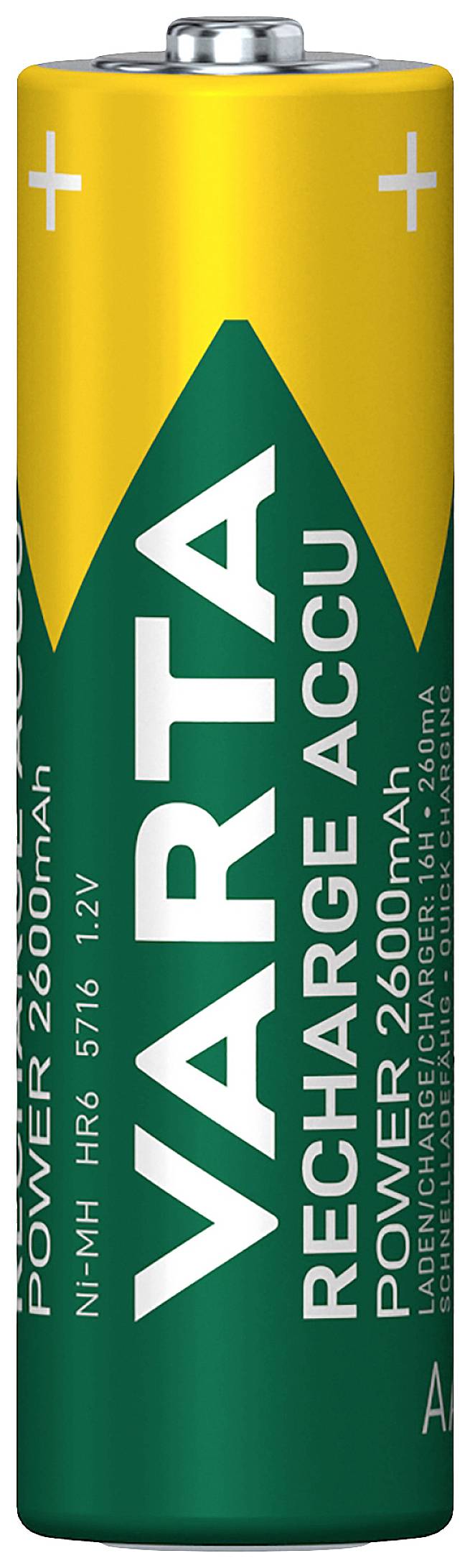 Varta RECH.AC.Power AA2600mAh BLI2 Mignon (AA)-Akku NiMH 2600 mAh 1.2V 2St.