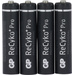 GP Batteries ReCyko+ HR03 Micro (AAA)-Akku NiMH 800 mAh 1.2 V 4 St.