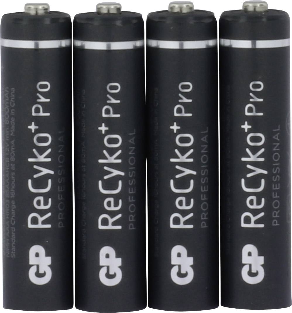 GP Batteries ReCyko+ HR03 Micro (AAA)-Akku NiMH 800 mAh 1.2 V 4 St.