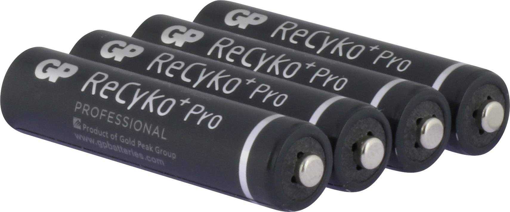 GP Batteries ReCyko+ HR03 Micro (AAA)-Akku NiMH 800 mAh 1.2 V 4 St.