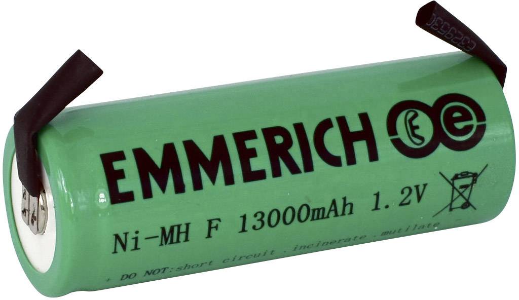 Emmerich F ULF Spezial-Akku F U-Lötfahne NiMH 1.2V 13000 mAh