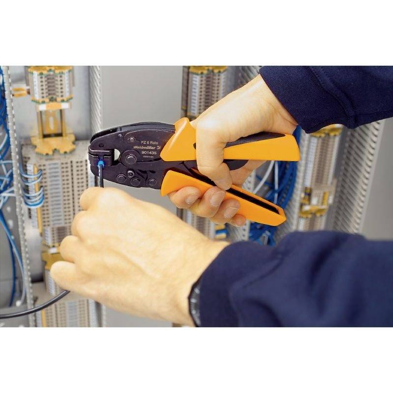 Weidmüller PZ 6 ROTO 9014350000 Crimpzange Aderendhülsen 0.14 bis 6 mm²