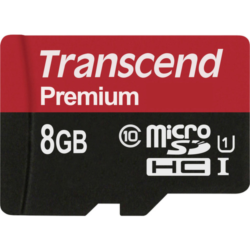 Transcend Premium microSDHC-Karte Industrial 8 GB Class 10, UHS-I