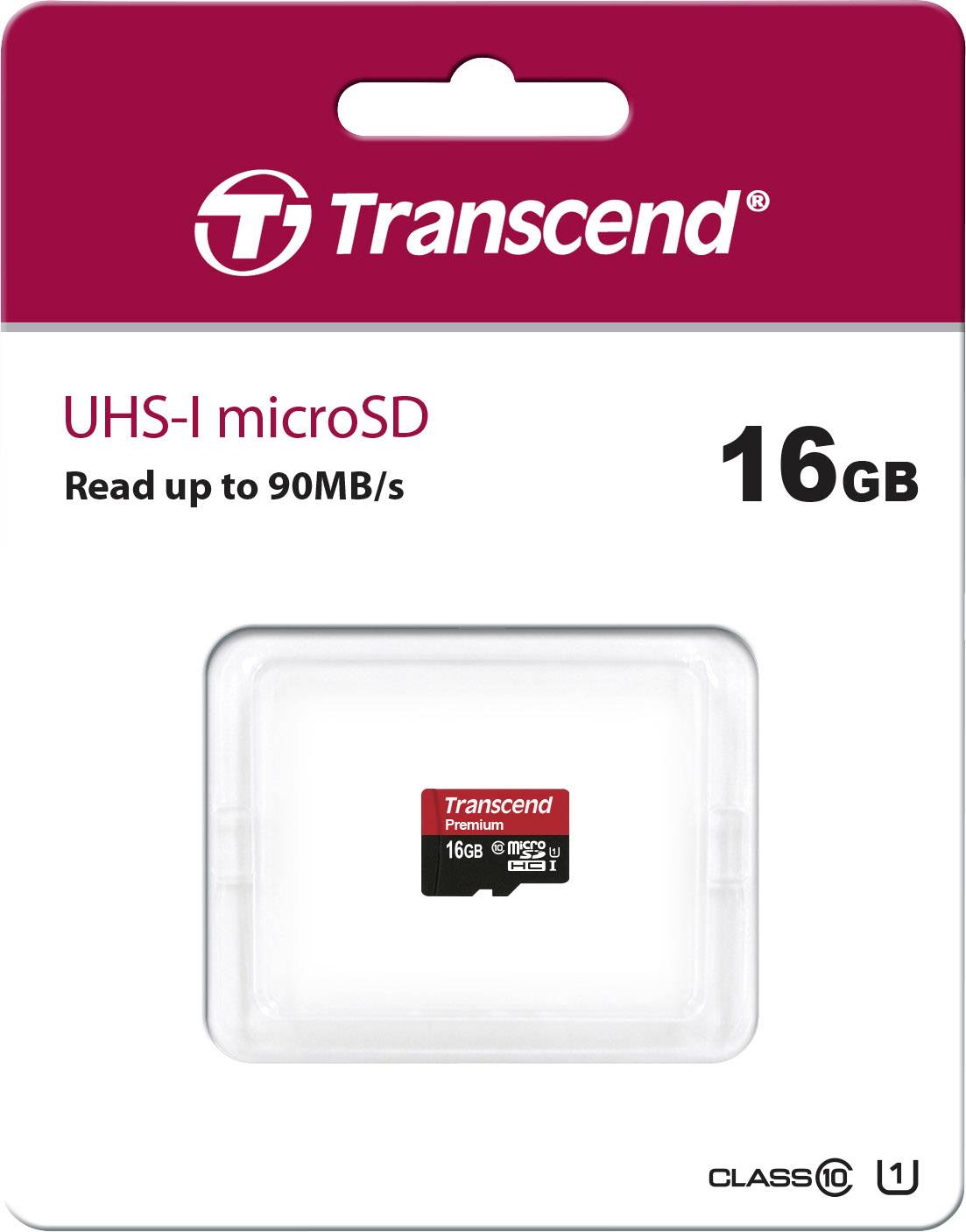 Transcend Premium microSDHC-Karte Industrial 16GB Class 10, UHS-I