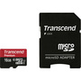 Transcend Premium microSDHC-Karte 16 GB Class 10, UHS-I inkl. SD-Adapter