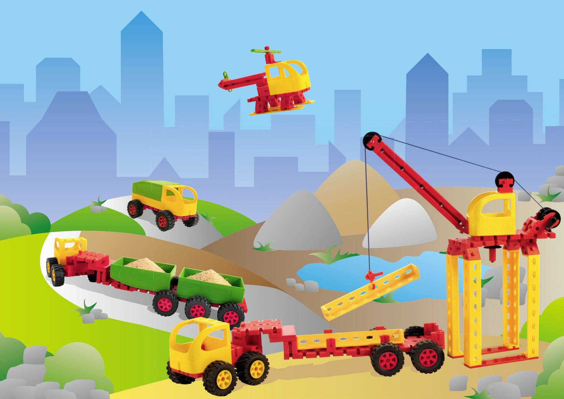 Fischertechnik 511930 JUNIOR Jumbo Starter Mechanik Experimentierkasten ab 5 Jahre