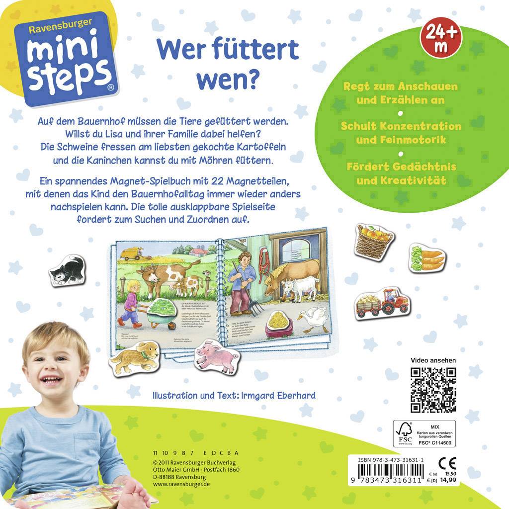 Ravensburger ministeps Wer füttert wen? 31631