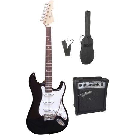 Msa Musikinstrumente 301750 E Gitarren Set Schwarz Inkl Tasche Inkl Verstarker