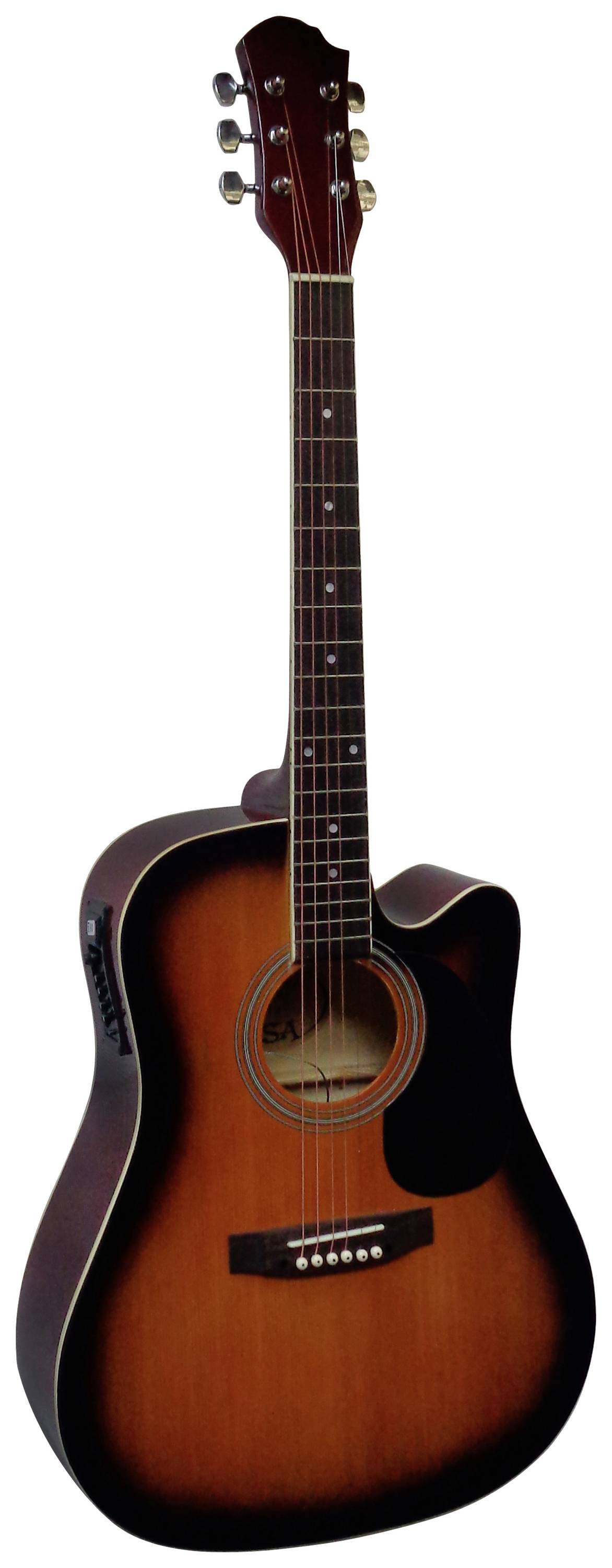 MSA Musikinstrumente CW 190 E-Westerngitarre 4/4 Sunburst