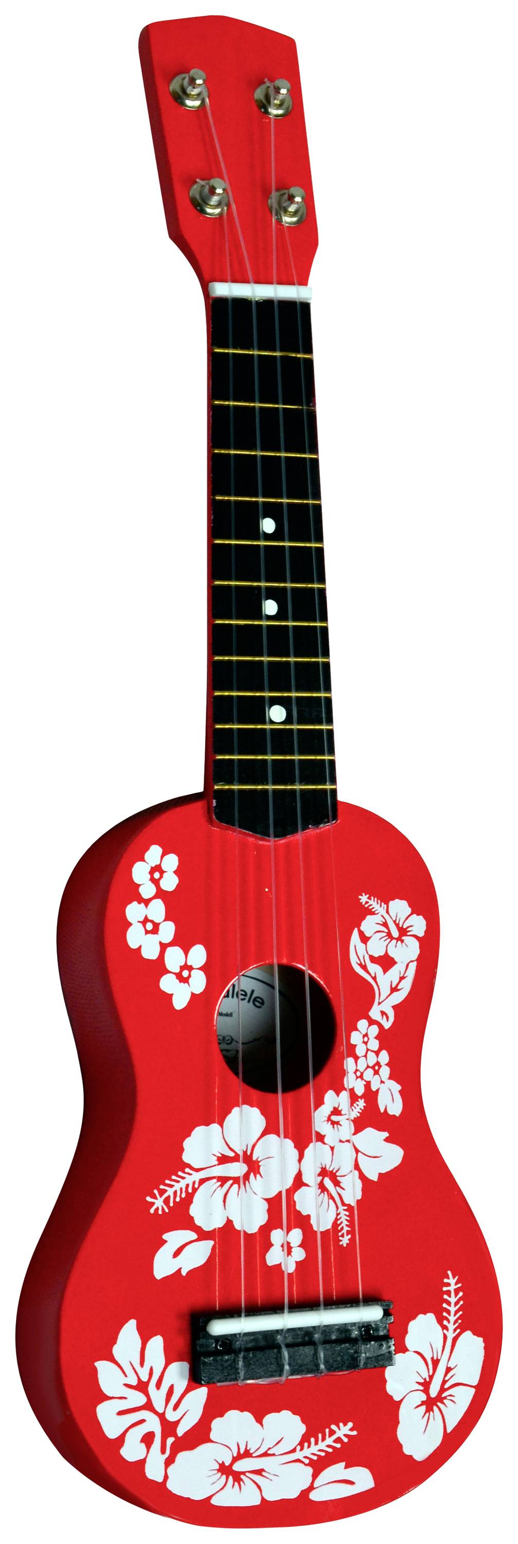 MSA Musikinstrumente UK 31 Ukulele Rot, Weiß