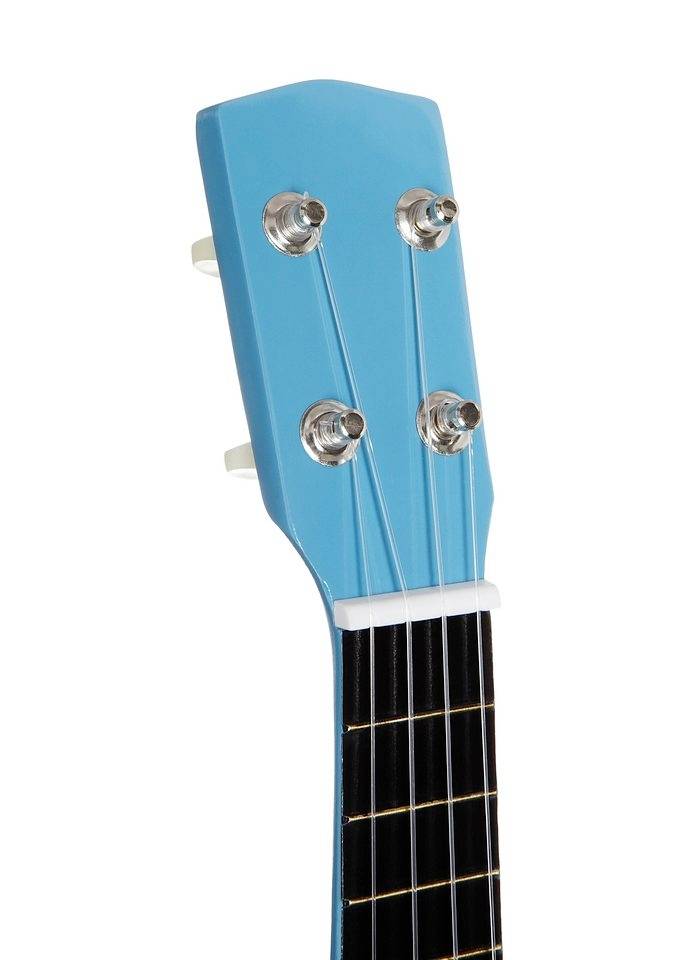 MSA Musikinstrumente UK 34 Ukulele Blau, Weiß