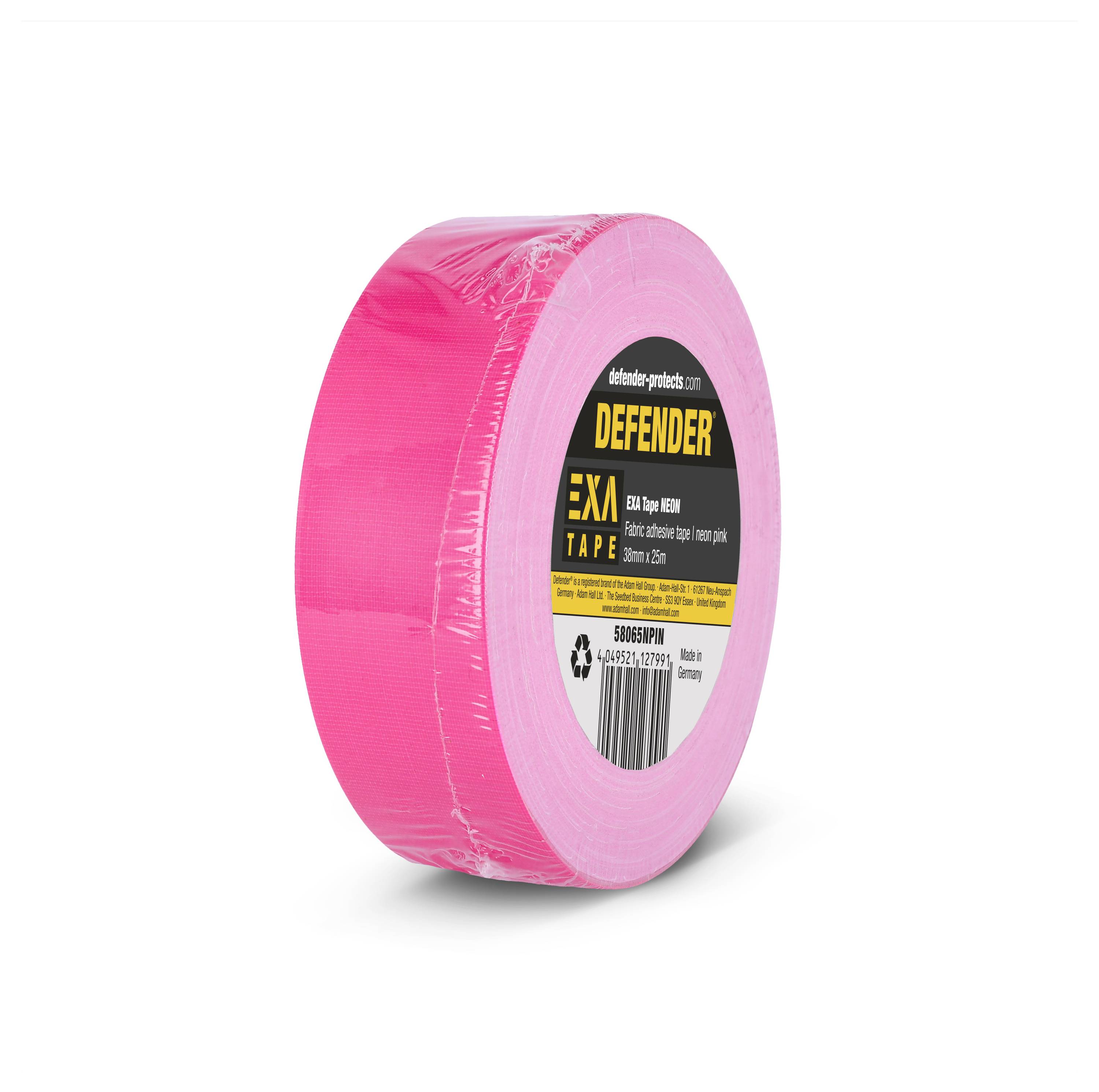 Adam Hall DEFENDER by Defender 58065NPIN Gewebeklebeband Neonpink (L x B) 25m x 38mm 1St.