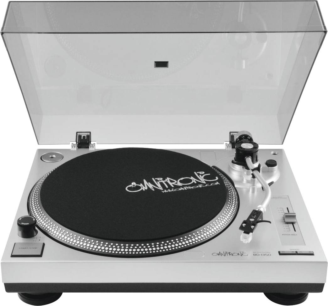 Omnitronic BD-1350 Plattenspieler Riemenantrieb Silber