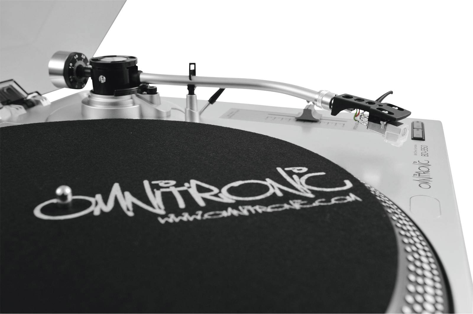 Omnitronic BD-1350 Plattenspieler Riemenantrieb Silber