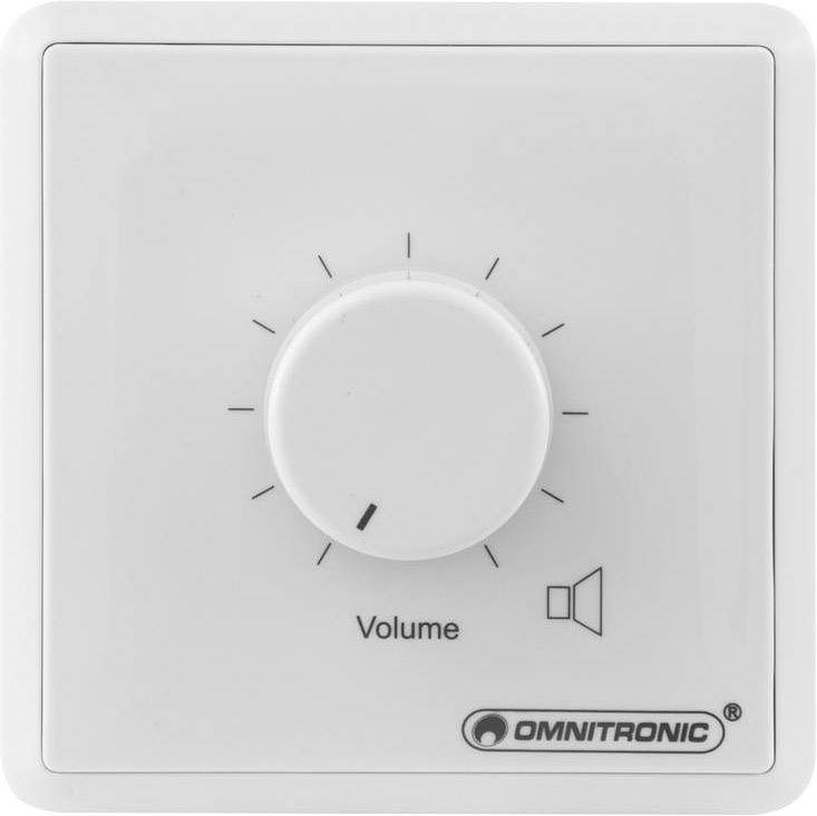 Omnitronic 80711004 Einbau ELA-Lautstärkeregler mono Weiß