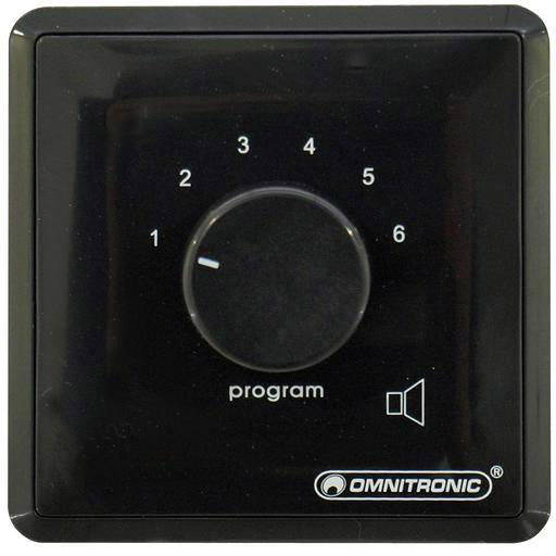 Omnitronic 80711072 Einbau ELA-Programmwähler Schwarz