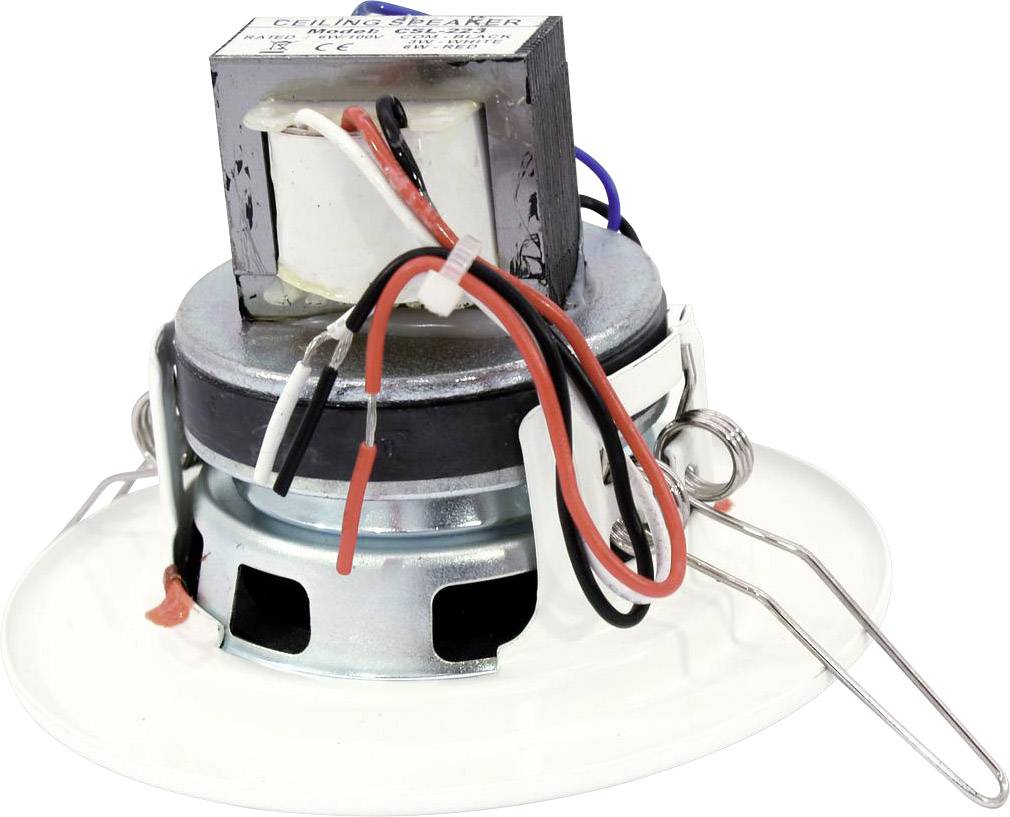 Omnitronic CS-2.5W Einbaulautsprecher 6 W 100 V Weiß 1 St.