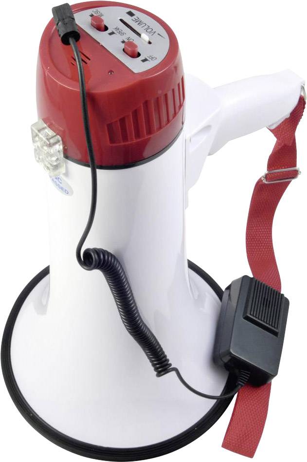 Omnitronic MP-15 Megaphon integrierte Sounds, mit Handmikrofon
