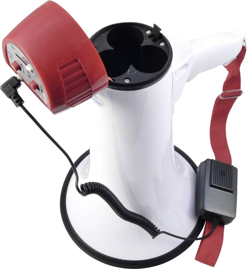 Omnitronic MP-15 Megaphon integrierte Sounds, mit Handmikrofon