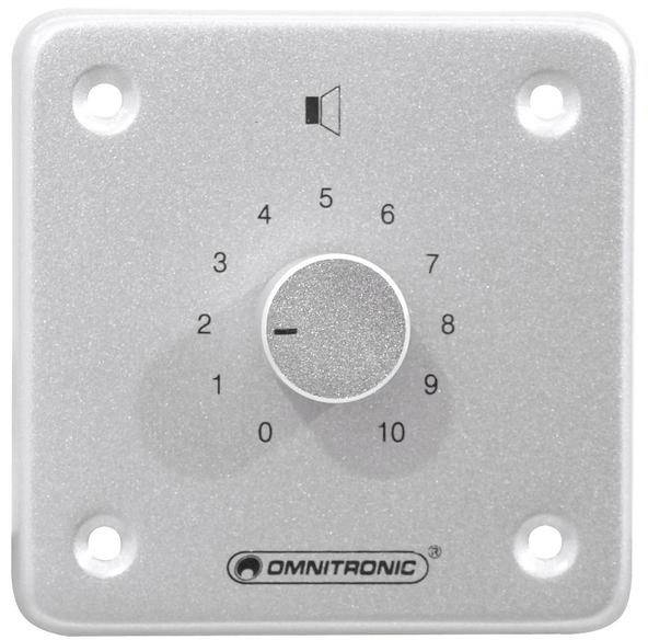Omnitronic 80711015 Einbau ELA-Lautstärkeregler mono Silber