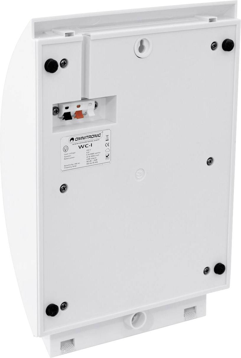 Omnitronic WC-1 ELA-Wandlautsprecher 10 W Weiß 1 St.