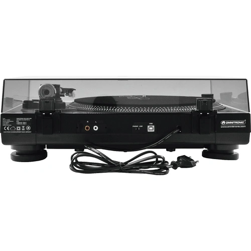 Omnitronic BD-1390 USB-Plattenspieler Riemenantrieb Schwarz Omnitronic BD-1390 USB-Plattenspieler Riemenantrieb Schwarz