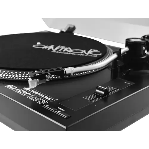 Omnitronic BD-1390 USB-Plattenspieler Riemenantrieb Schwarz Omnitronic BD-1390 USB-Plattenspieler Riemenantrieb Schwarz