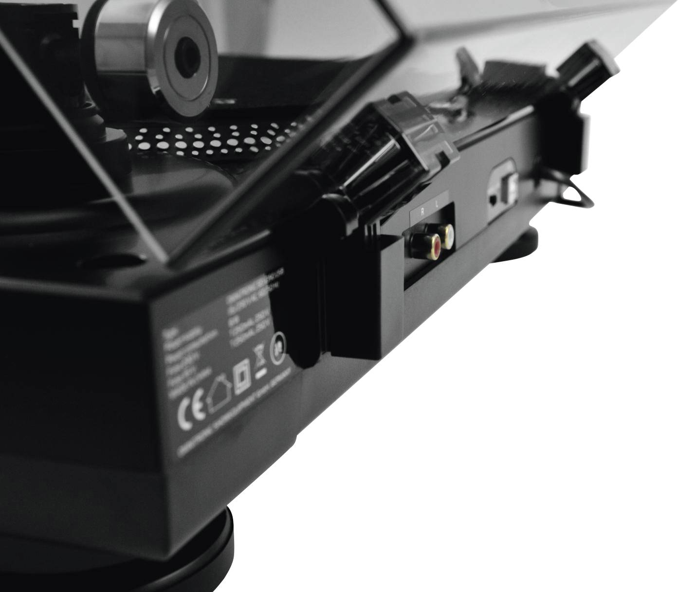 Omnitronic BD-1390 USB-Plattenspieler Riemenantrieb Schwarz