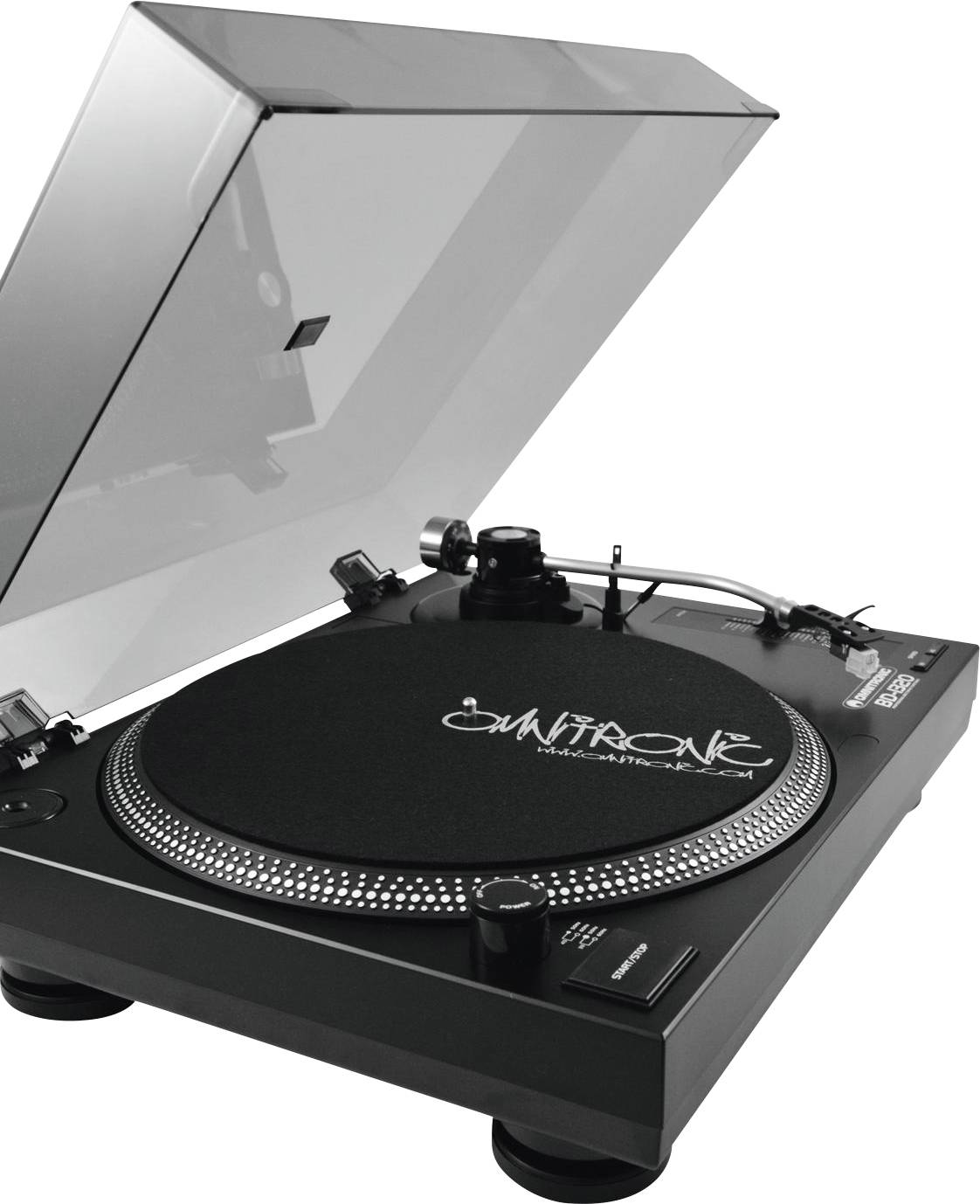 Omnitronic BD-1320 Plattenspieler Riemenantrieb Schwarz