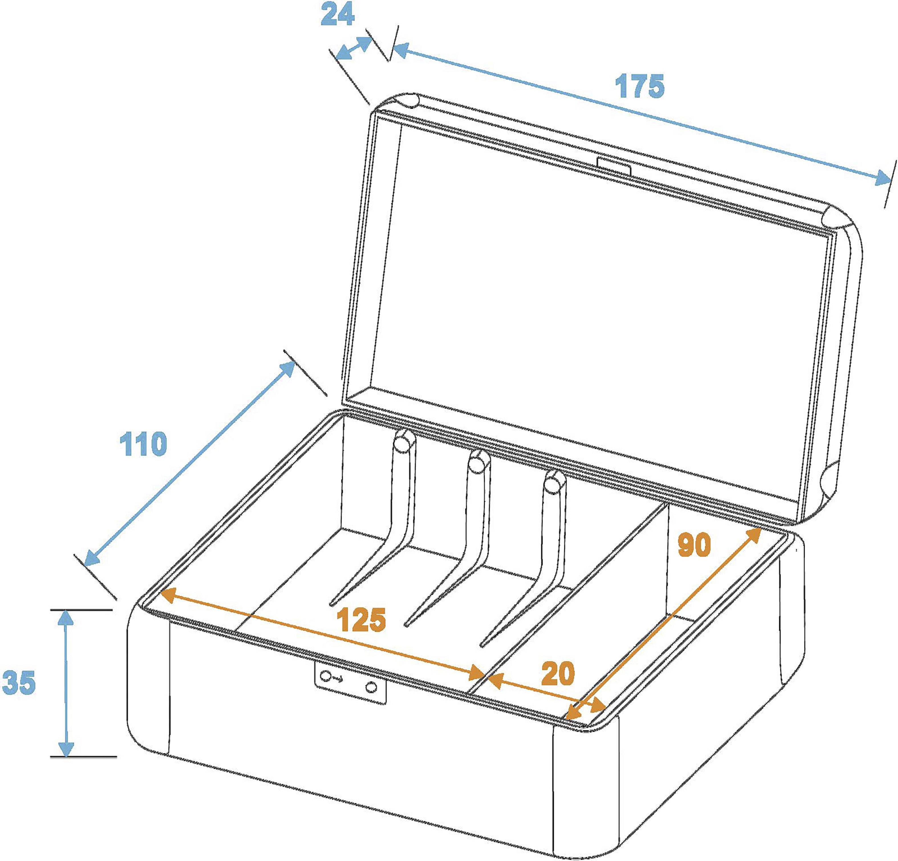 Case (B x H x T) 180 x 130 x 65 mm