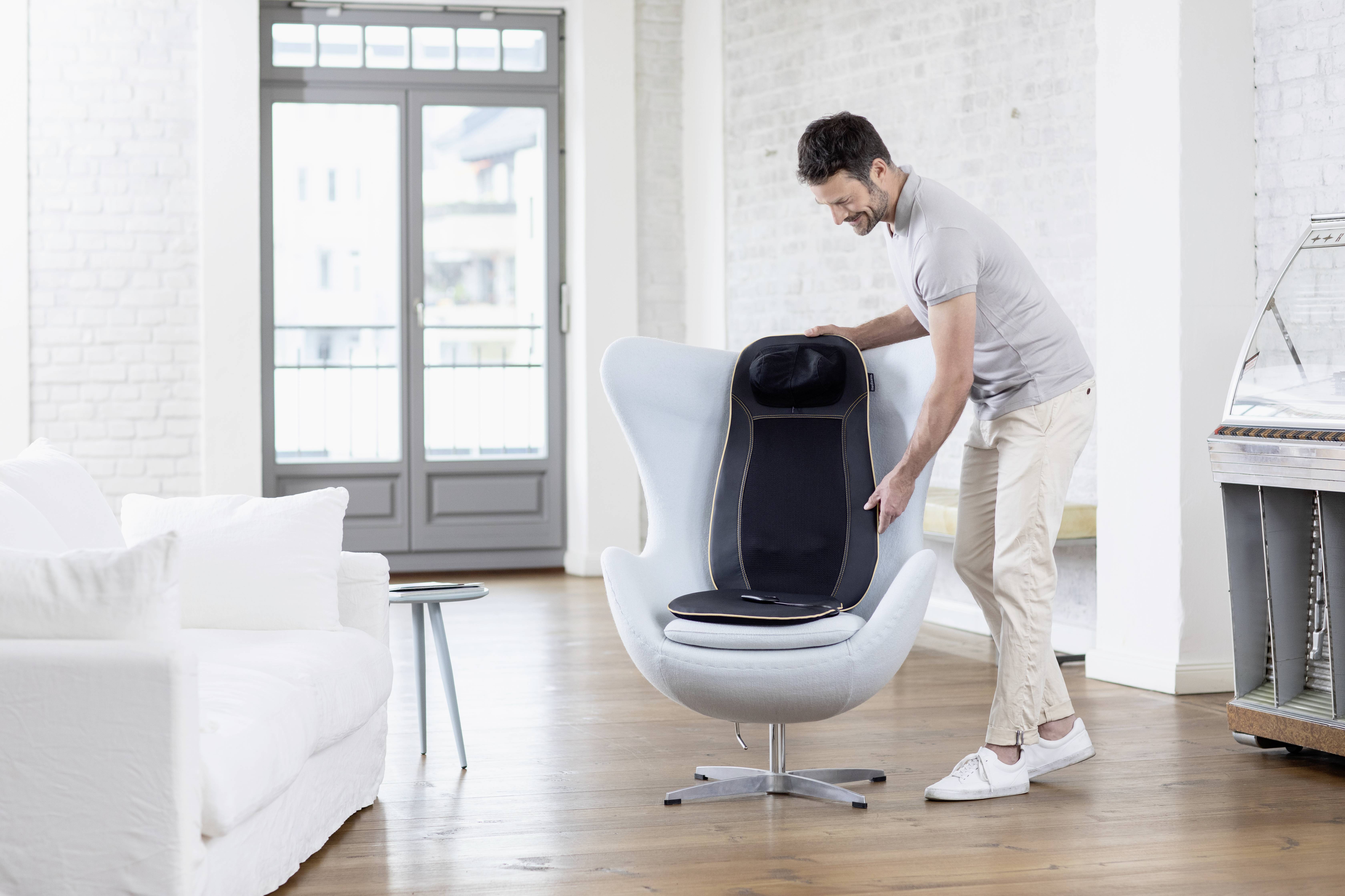 Medisana MCN Shiatsu Massagesitzauflage 48W Schwarz, Grau