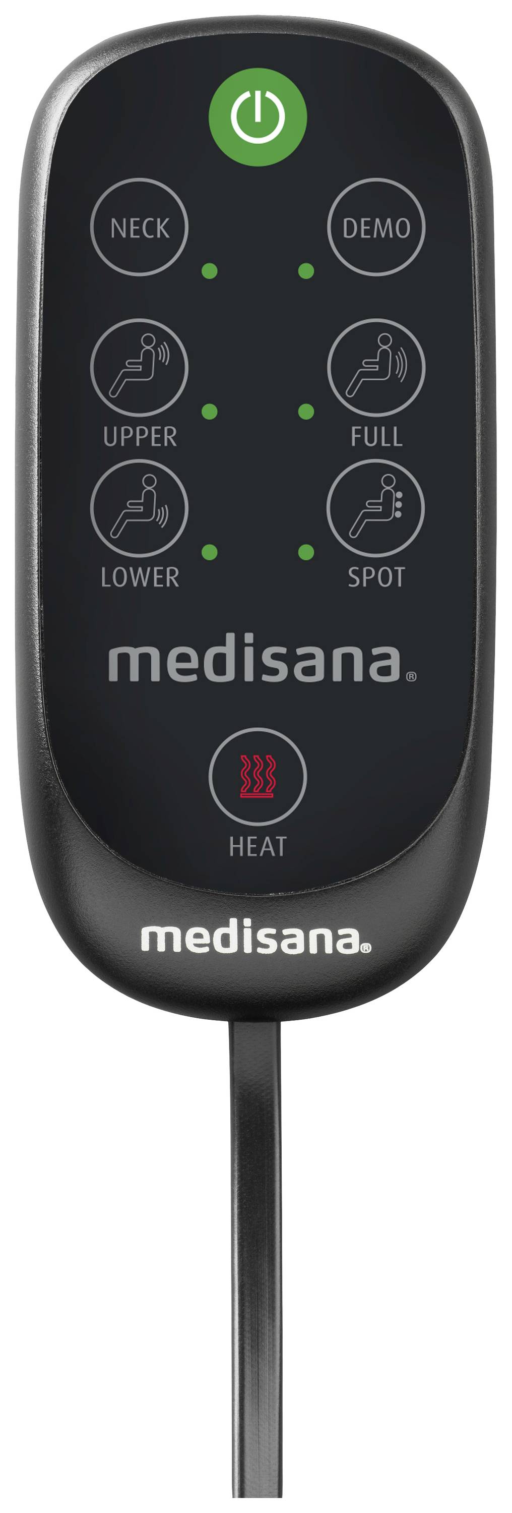 Medisana MCN Shiatsu Massagesitzauflage 48W Schwarz, Grau