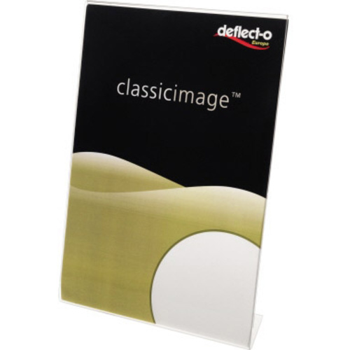 Deflecto 47401 Classic Image® Tischaufsteller L-Form Verwendung für Papierformat: DIN A4 Transparen