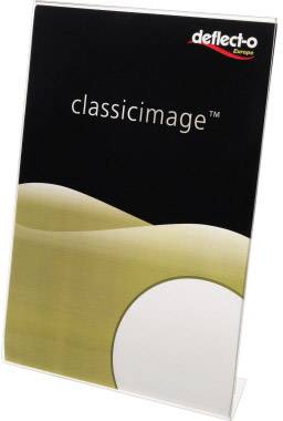 Deflecto Classic Image® Tischaufsteller L-Form Verwendung für Papierformat: DIN A4 Transparent 1 St.