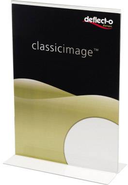 Deflecto Classic Image® Tischaufsteller T-Form Verwendung für Papierformat: DIN A4 Transparent 1 St.