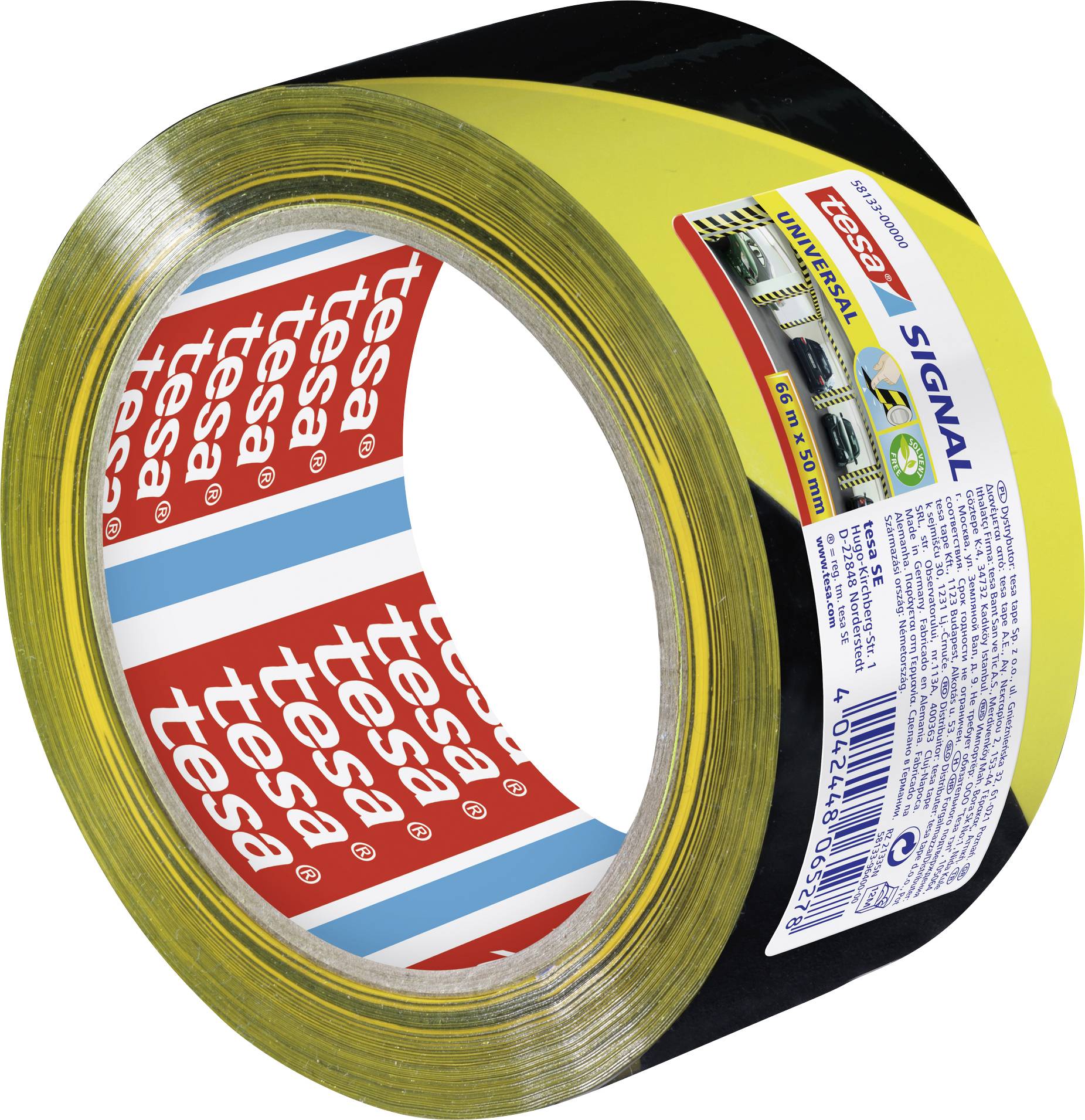 tesa UNIVERSAL 58133-00000-00 Markierungsklebeband tesa® SIGNAL Gelb, Schwarz (L x B) 66 m x 50 mm 1 St.