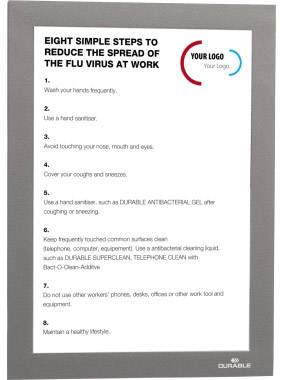 Durable 4871-23 DURAFRAME A5 - 4871 Info-Rahmen, selbstklebend DIN A5 Silber (B x H) 174 mm x 236 mm 2 St.