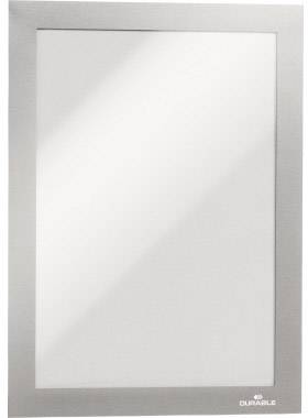 Durable 4871-23 DURAFRAME A5 - 4871 Info-Rahmen, selbstklebend DIN A5 Silber (B x H) 174 mm x 236 mm 2 St.