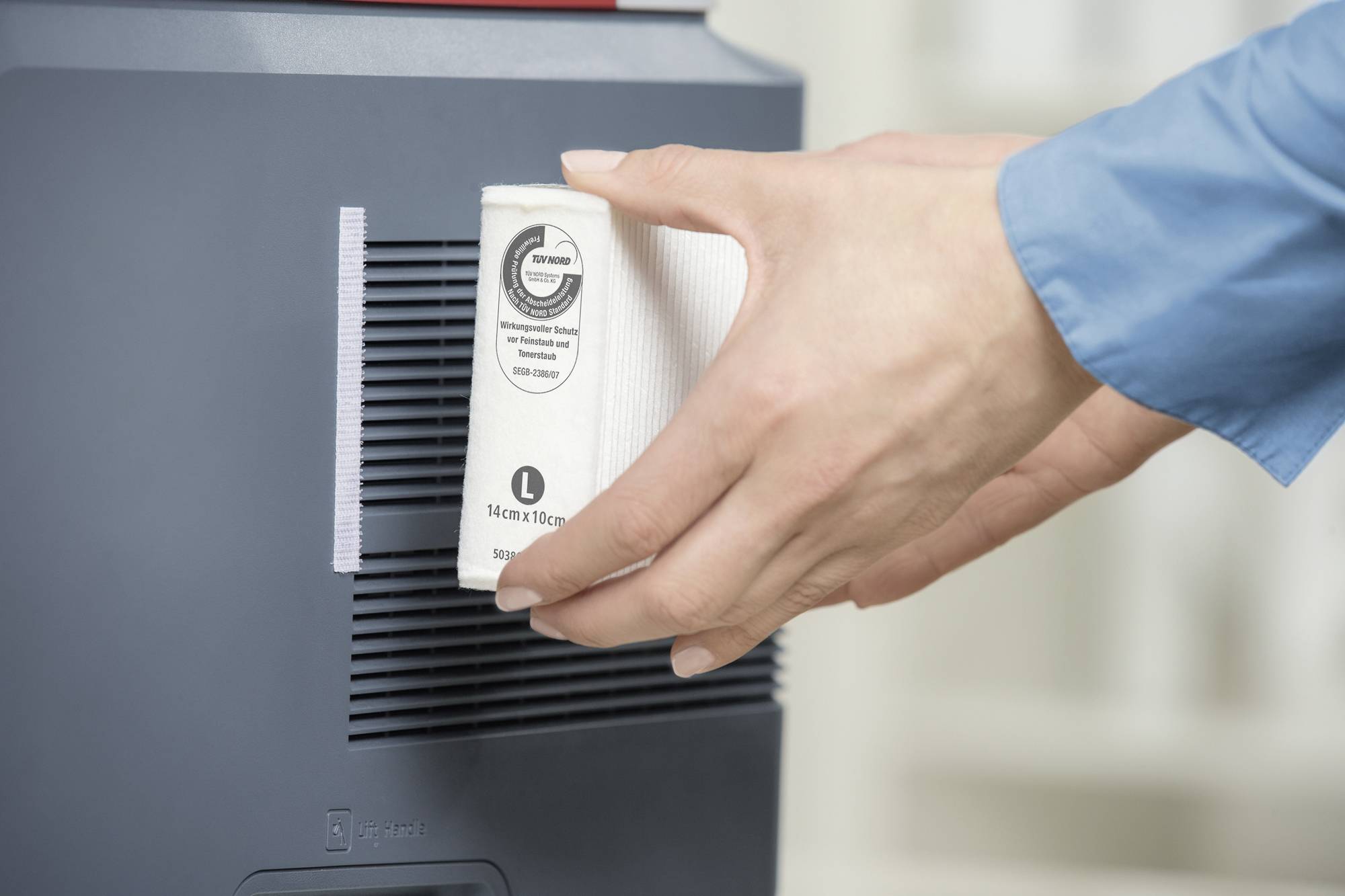 Tesa Clean Air Large - Feinstaubfilter für Drucker
