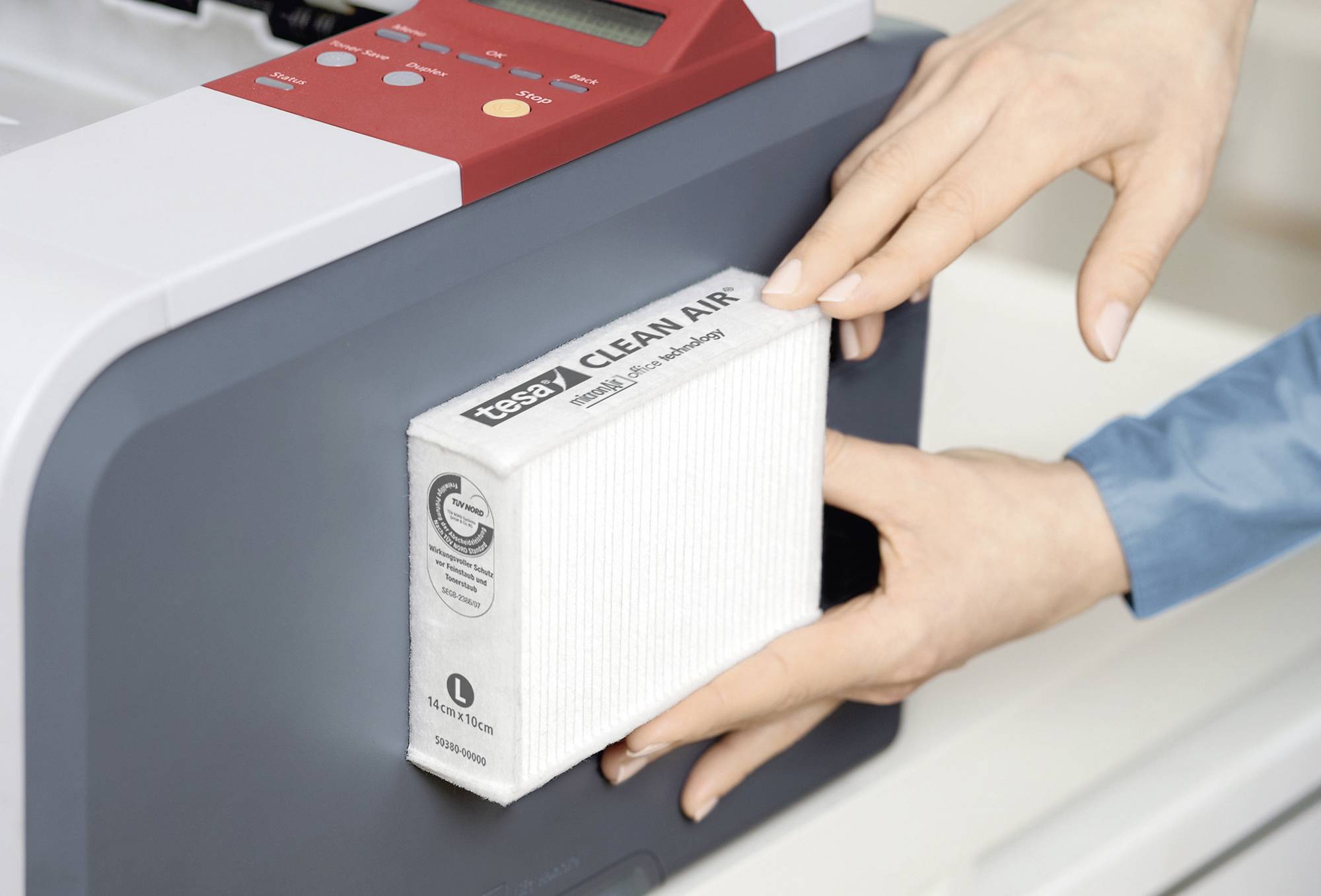 Tesa Clean Air Large - Feinstaubfilter für Drucker