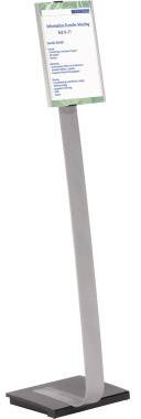 Durable 4812-23 Bodenaufsteller Silber (L x B x H) 280 mm x 30.2 cm x 118 cm DIN A4