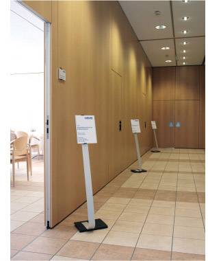 Durable 4812-23 Bodenaufsteller Silber DIN A4