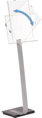 Durable 4812-23 Bodenaufsteller Silber (L x B x H) 280 mm x 30.2 cm x 118 cm DIN A4