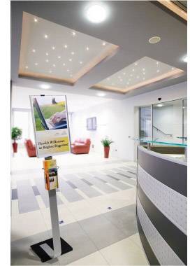 Durable 4812-23 Bodenaufsteller Silber DIN A4