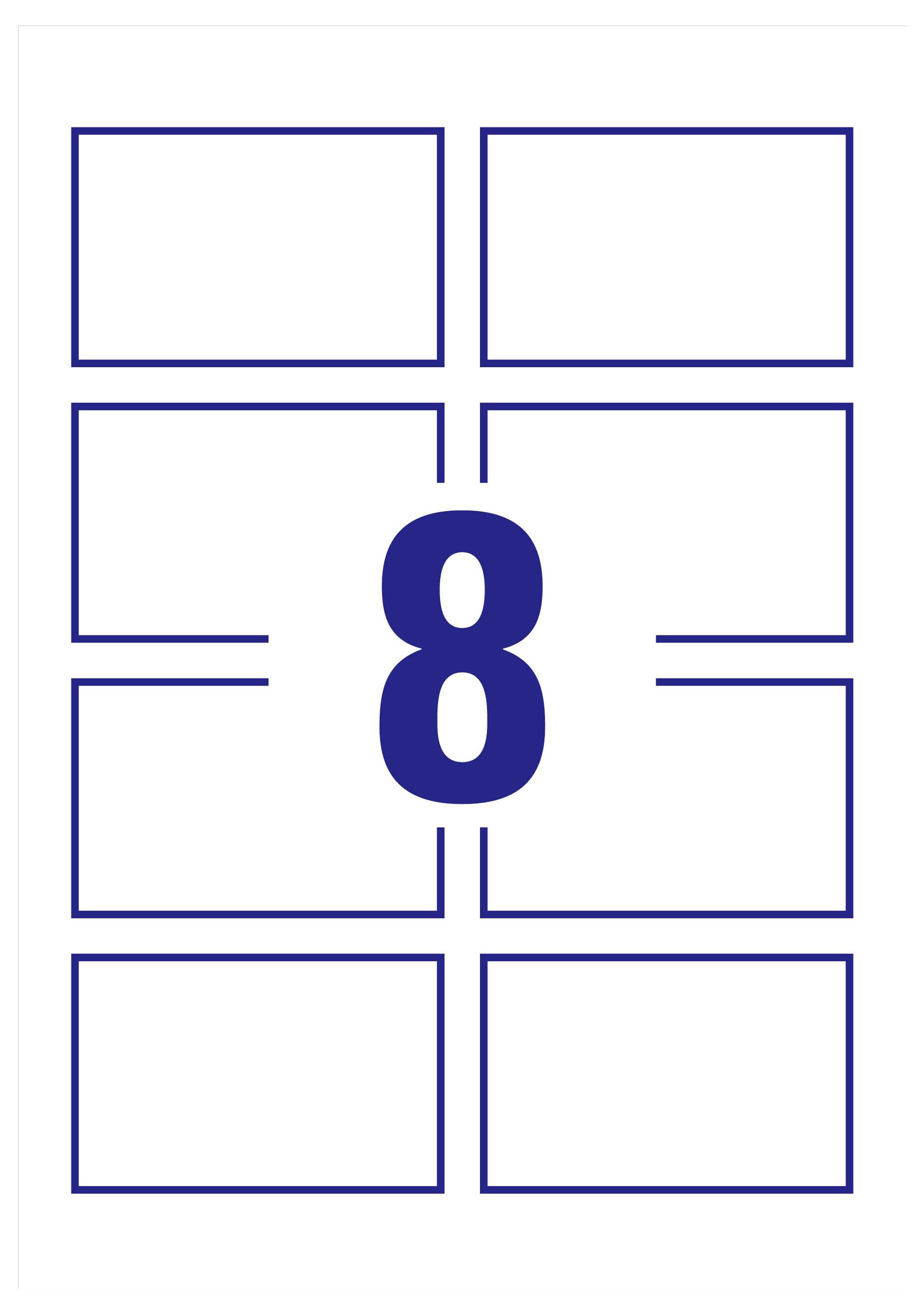 Avery-Zweckform C32015-25 Bedruckbare Visitenkarten, glatte Kanten 85 x 54 mm Weiß 200 St. Papierformat: DIN A4